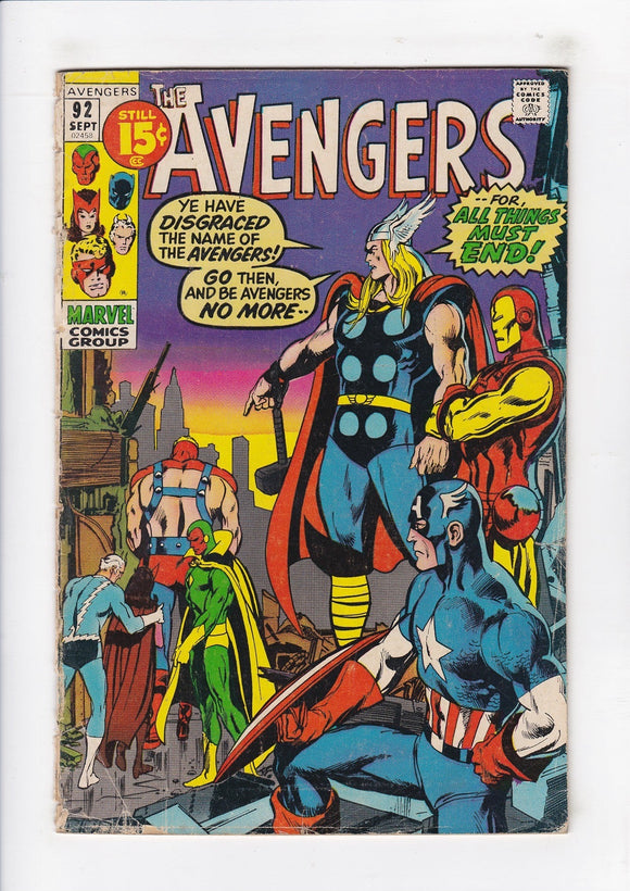 Avengers Vol. 1  # 92