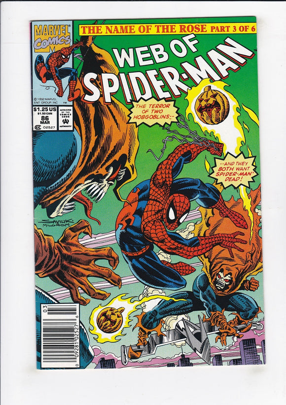 Web of Spider-Man  Vol. 1  # 86  Newsstand