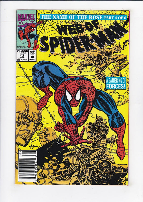Web of Spider-Man  Vol. 1  # 87  Newsstand