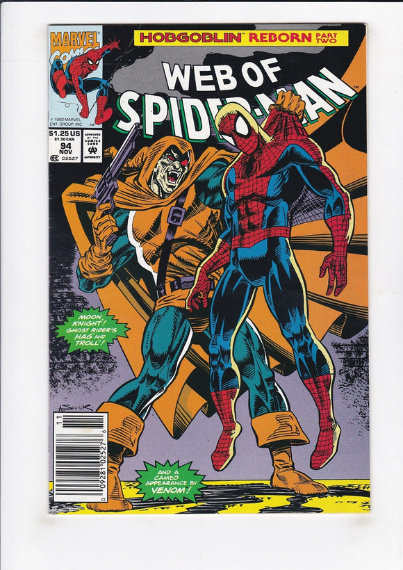 Web of Spider-Man  Vol. 1  # 94  Newsstand