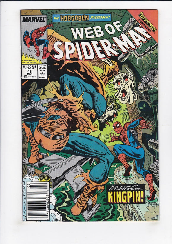 Web of Spider-Man  Vol. 1  # 48  Newsstand