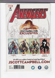 Avengers  Vol. 6  # 8  Campbell Exclusive Variant Signed