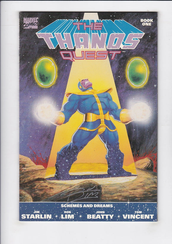 Thanos Quest  # 1  Signed by Rom Lim
