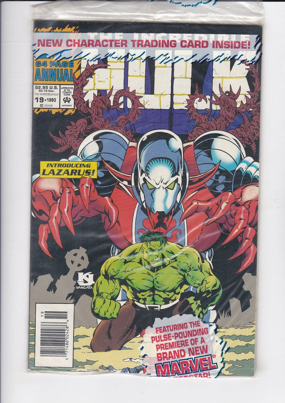 Incredible Hulk  Vol. 1  Annual  # 19  Newsstand