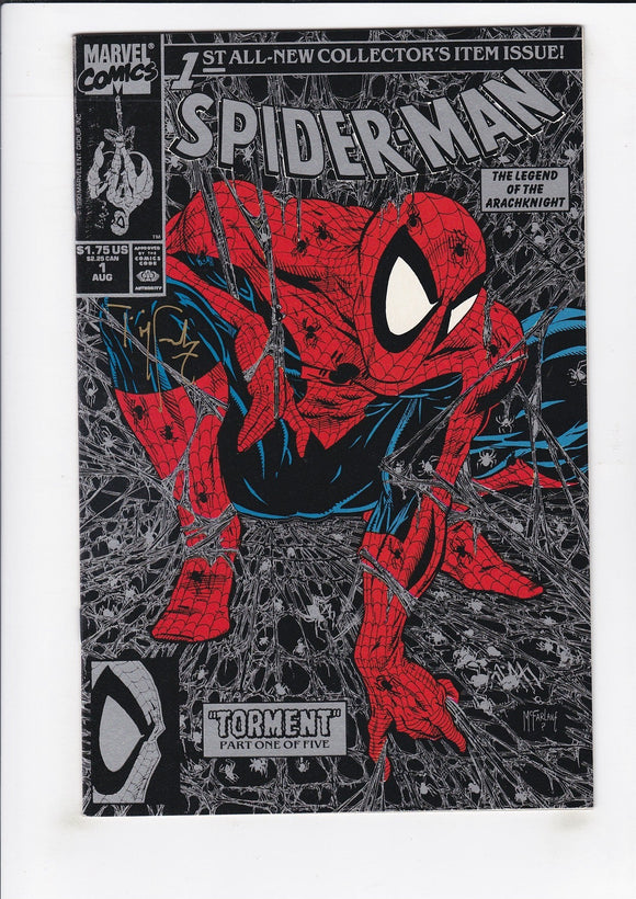 Spider-Man  Vol. 1  # 1  Silver Edition  Signed by McFarlane