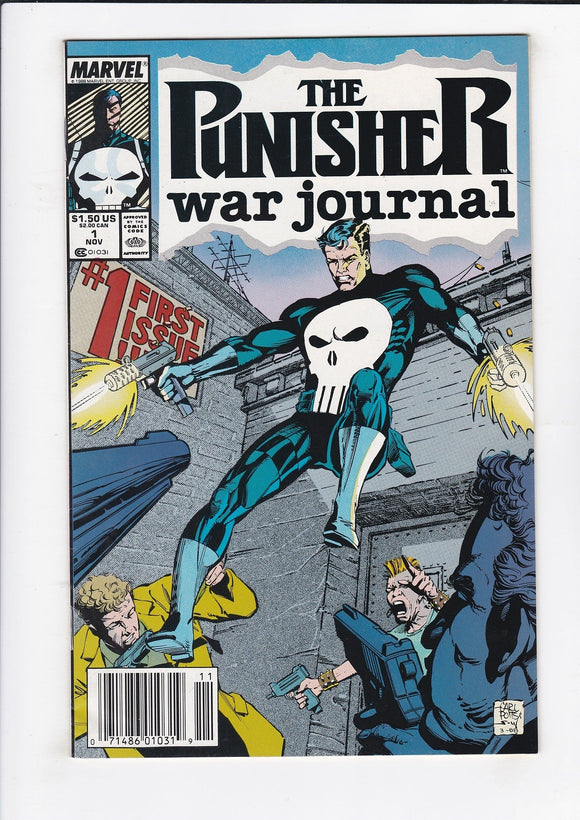 Punisher: War Journal  Vol. 1  # 1  Newsstand  (1988)