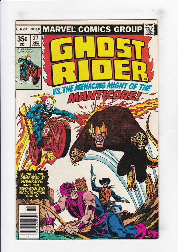 Ghost Rider  Vol. 1  # 27  (1973)
