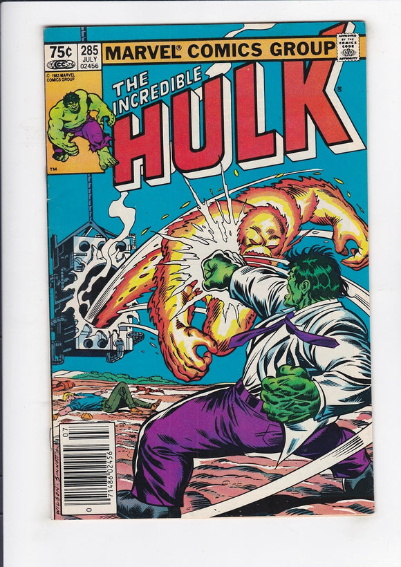 Incredible Hulk  Vol. 1  # 285  Canadian  (1983)