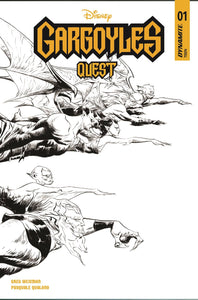 GARGOYLES QUEST #1 CVR G 10 COPY INCV LEE LINE ART