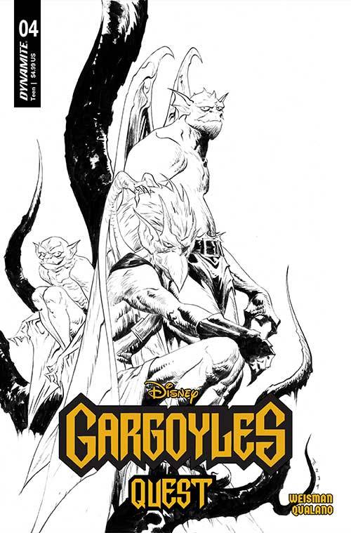 GARGOYLES QUEST #4 CVR F 10 COPY INCV LEE LINE ART