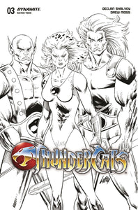 THUNDERCATS #3 CVR Y 10 COPY INCV LIEFELD B&W