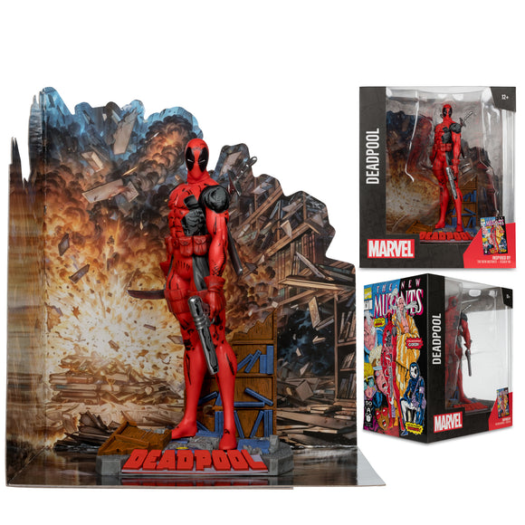 MCFARLANE MARVEL NEW MUTANTS #98 DEADPOOL 1/10 SCALE FIG