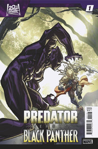 PREDATOR VS BLACK PANTHER #1 (OF 4) PETE WOODS VAR 1:25