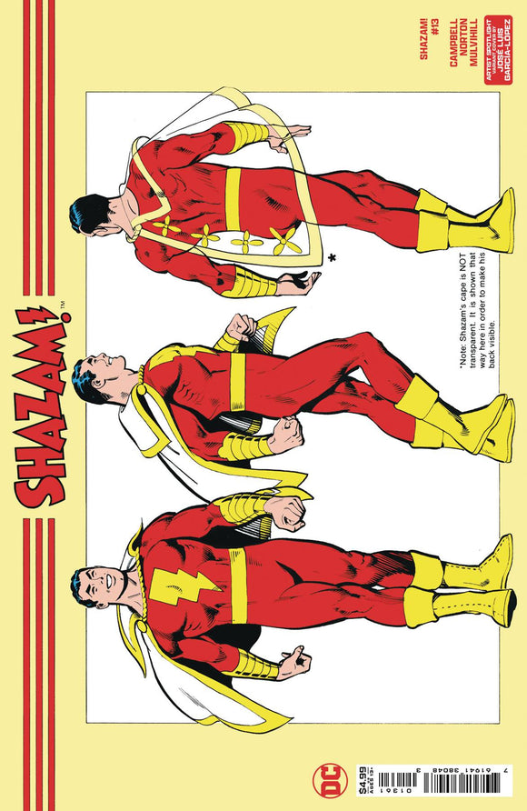 SHAZAM #13 CVR D GARCIA-LOPEZ ARTIST SPOTLIGHT WRAP