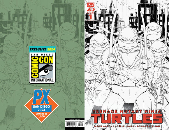 SDCC 2024 TEENAGE MUTANT NINJA TURTLES PX #1 TUCCI B&W