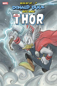 MARVEL & DISNEY: WHAT IF...? DONALD DUCK BECAME THOR #1 PEACH MOMOKO VARIANT