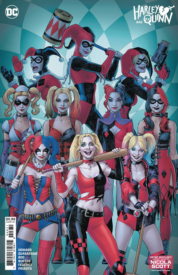 HARLEY QUINN #43 CVR D NICOLA SCOTT ARTIST SPOTLIGHT