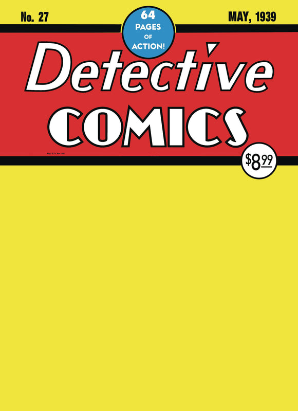 BATMAN DAY 2024 DETECTIVE COMICS #27 FACSIMILE CVR B BLANK