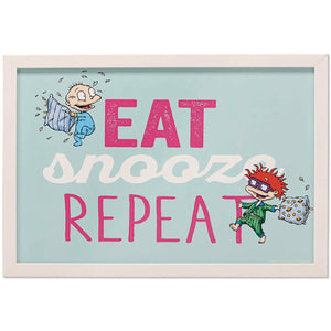 NICKELODEON RUGRATS EAT SNOOZE REPEAT WOOD WALL DECOR