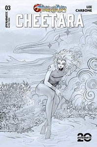 THUNDERCATS CHEETARA #3 CVR P 10 COPY FOC INCV LEE B&W