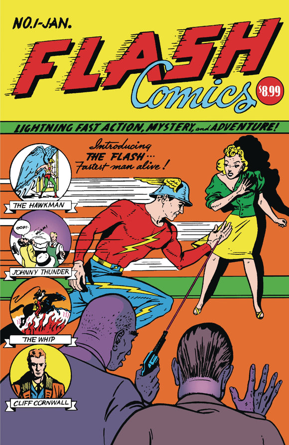 FLASH COMICS #1 FACSIMILE EDITION CVR B MOLDOFF FOIL VAR