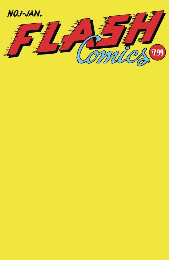 FLASH COMICS #1 FACSIMILE EDITION CVR C BLANK VAR