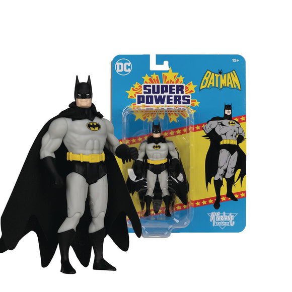 DC DIRECT SUPER POWERS BATMAN BLACK & GREY 5IN AF