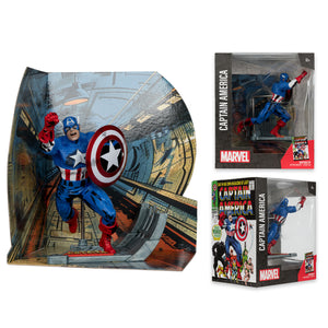 MCFARLANE MARVEL CAPTAIN AMERICA #100 1/10 SCALE FIG