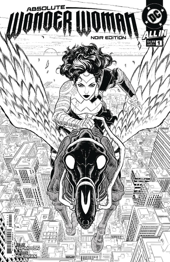 ABSOLUTE WONDER WOMAN NOIR EDITION #1 OS CVR A SHERMAN