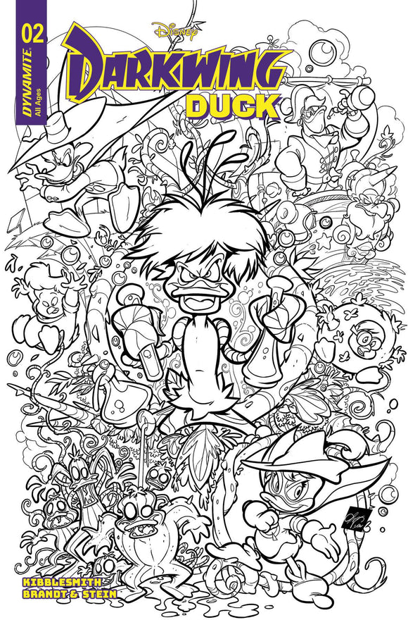 DARKWING DUCK #2 CVR H 10 COPY INCV CANGIALOSI LINE ART