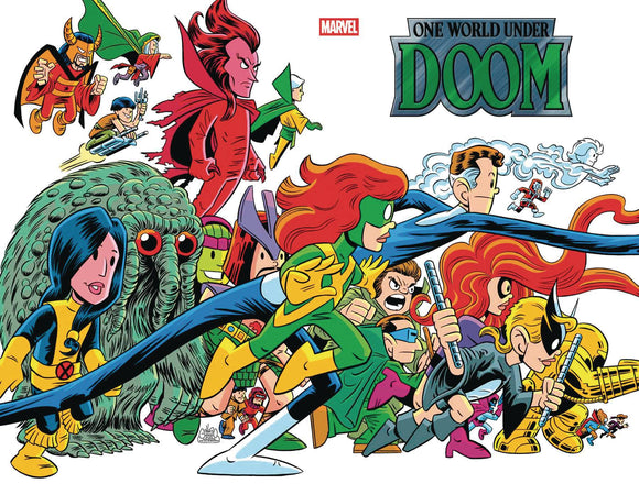 ONE WORLD UNDER DOOM #3 CHRIS GIARRUSSO MARVEL UNIVERSE CONNECTING WRAP VARIANT H