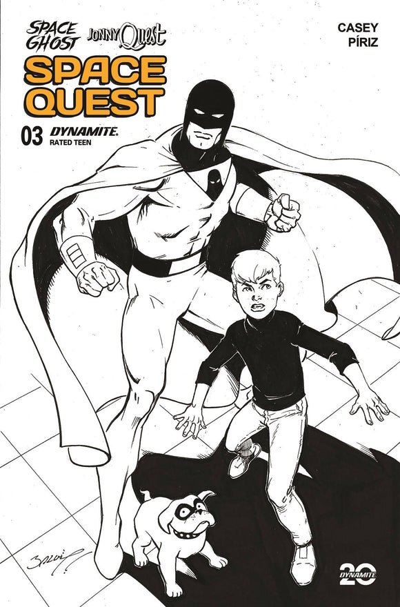 SPACE GHOST JONNY QUEST SPACE QUEST #3 CVR J INC 1:10 MARK BAGLEY LINE ART VAR