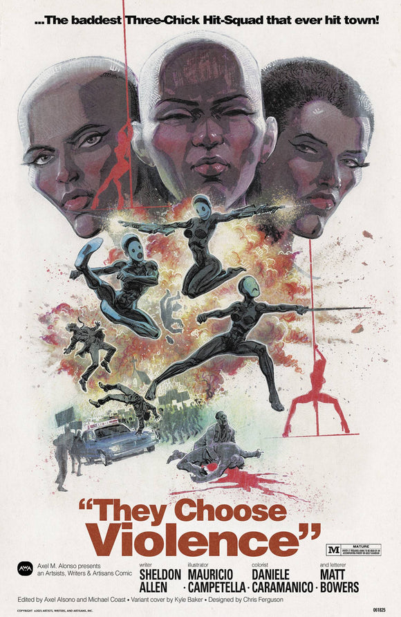 THEY CHOOSE VIOLENCE #1 (OF 5) CVR B KYLE BAKER VAR