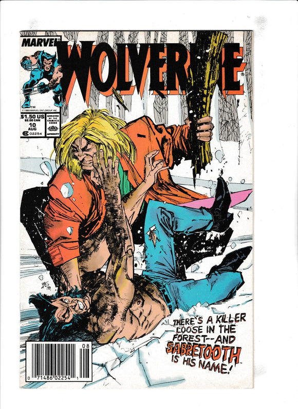 Wolverine Vol. 2  # 10  Newsstand  (1989)