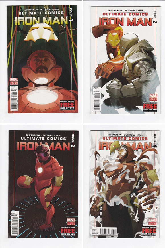 Ultimate Comics: Iron Man  # 1-4  Complete Set