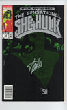 Sensational She-Hulk  Vol. 1  # 50  Newsstand  Signed by Stan Lee  (1993)