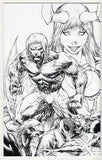 Shelby Robertson's Dark Shrine - Preview  Signed by Shelby Robertson  B&W SPM1 Homage