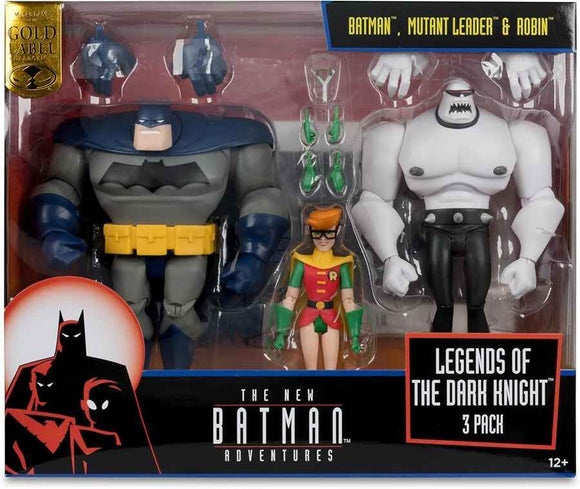 DC DIRECT NEW BATMAN ADVENTURES 3 PACK - BATMAN, MUTANT LEADER, ROBIN (LEGENDS OF THE DARK KNIGHT)