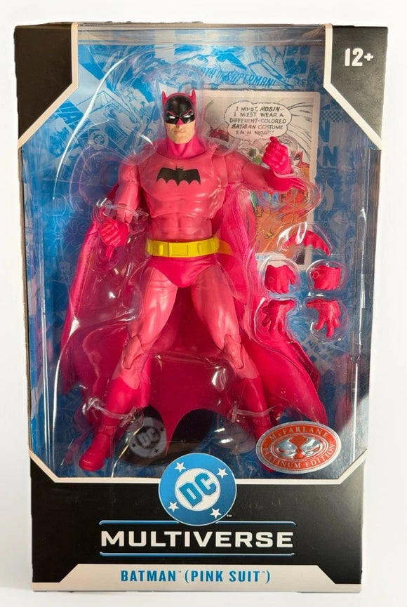 DC Multiverse Batman Pink Suit Figure Red Platinum Edition