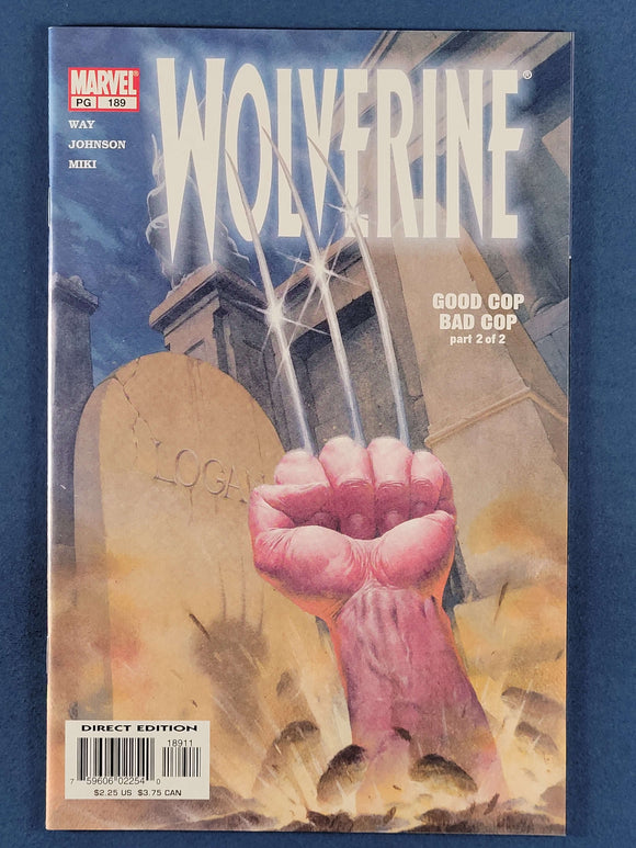 Wolverine Vol. 2  #189