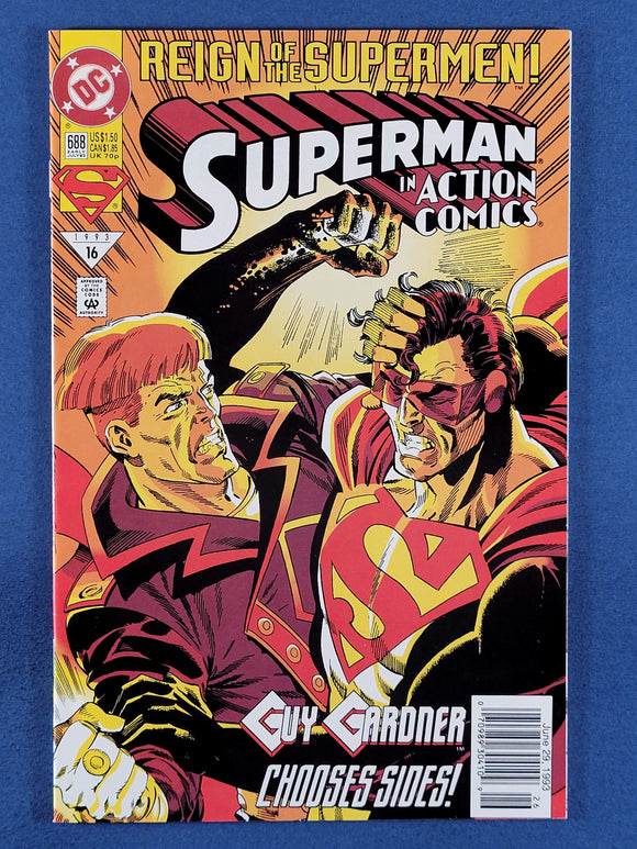 Action Comics Vol. 1  # 688 Newsstand