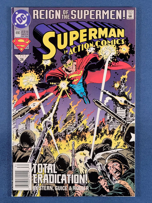 Action Comics Vol. 1  # 690 newsstand