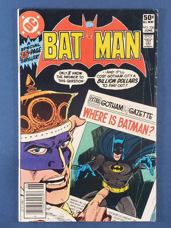 Batman Vol. 1  # 336