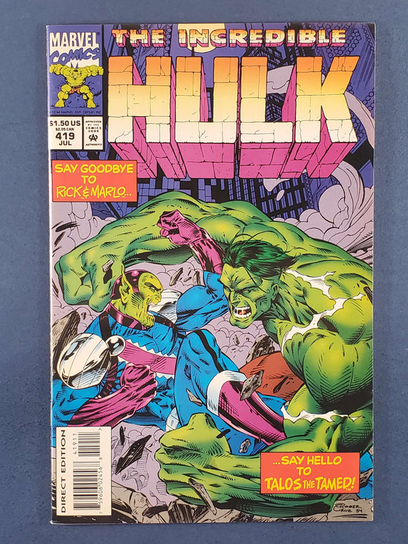 Incredible Hulk Vol. 1  # 419