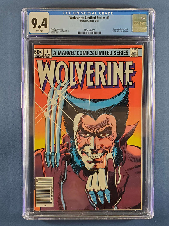 Wolverine: Limited Series  # 1 CGC 9.4 Newsstand