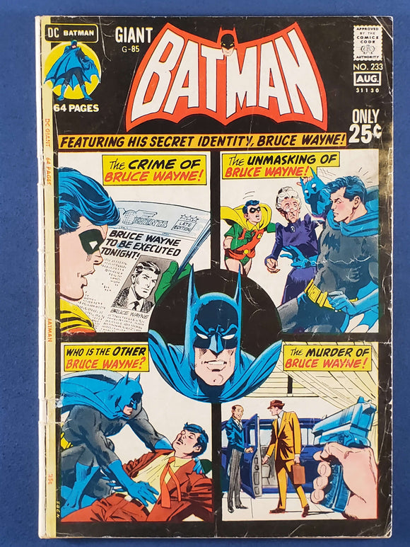 Batman Vol. 1  # 233