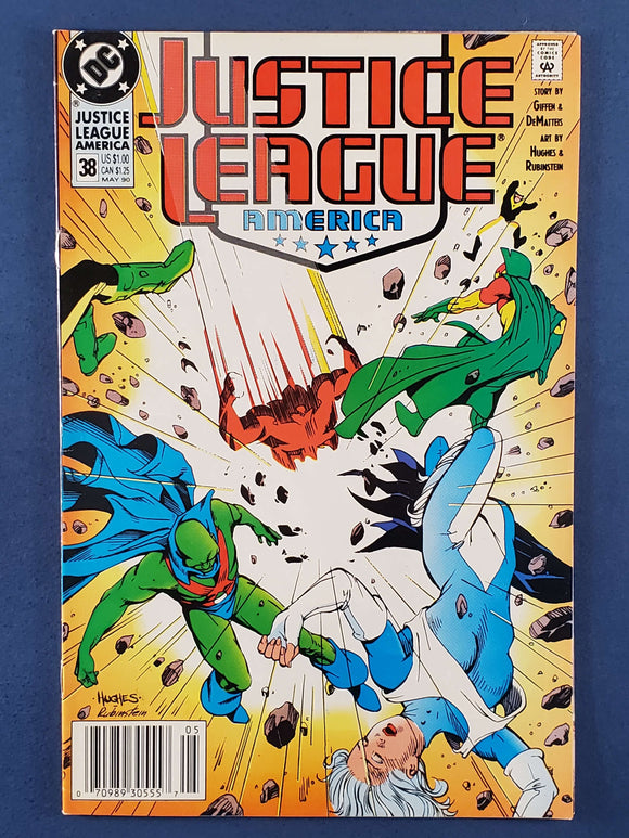 Justice League America  # 38  Newsstand