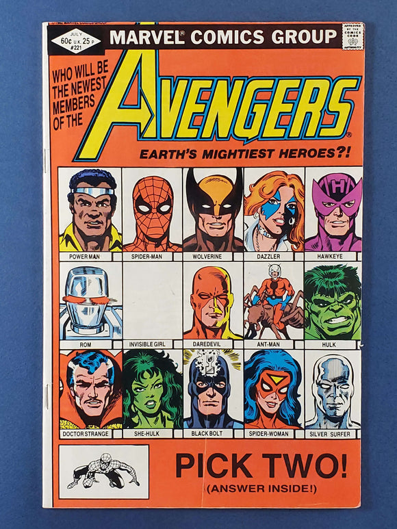 Avengers Vol. 1 # 221
