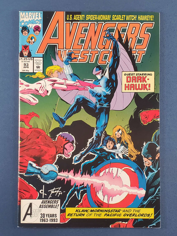 Avengers West Coast  # 93
