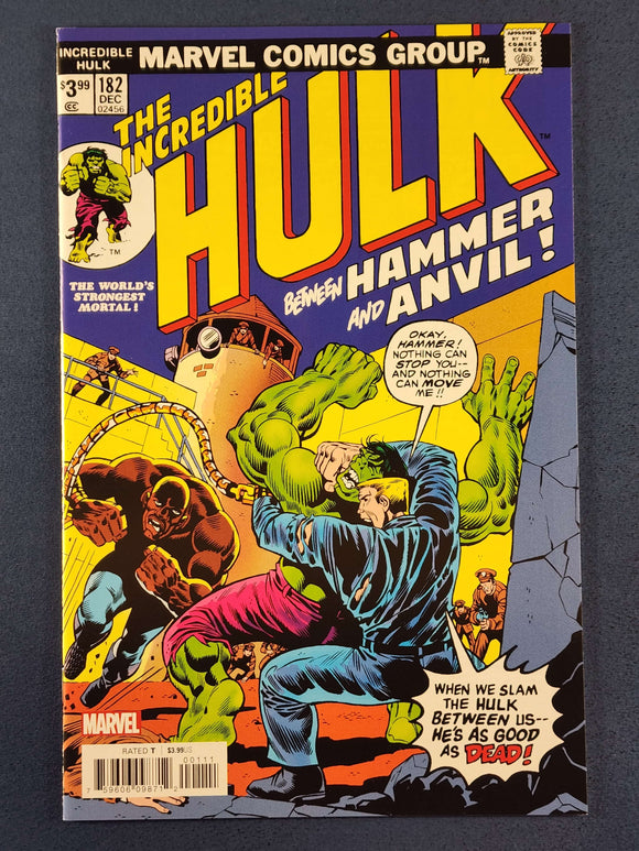 Incredible Hulk Vol. 1  # 182 Facsimile